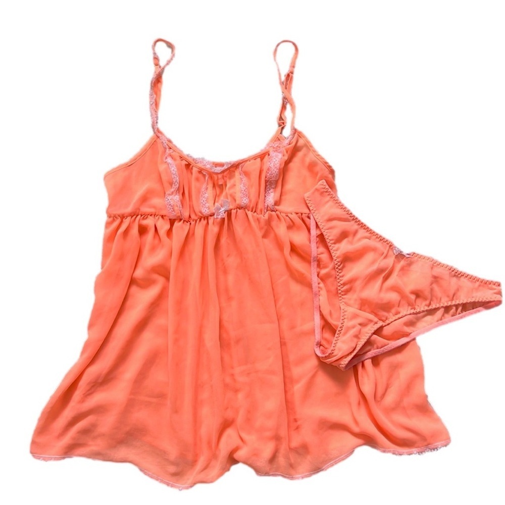 Victoria’s Secret Chiffon Babydoll Set